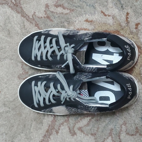 P448 John wool low top sneaker Buffalo check - Picture 5 of 9